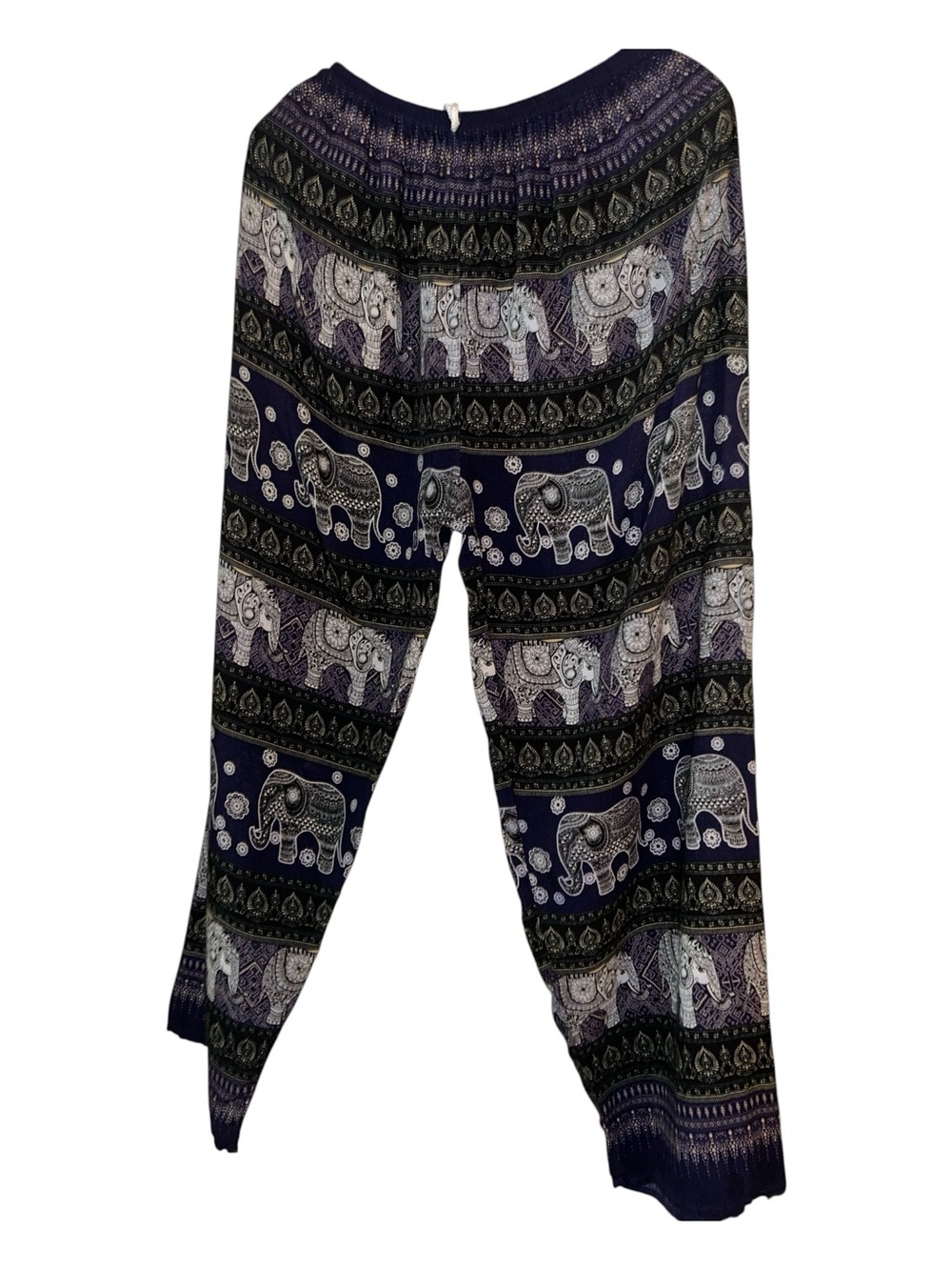 Women’s Navy Elephant Print Harem Pants